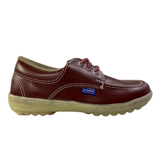 Zapatos Escolares Croydon Leader Rojo Unisex Para Niños