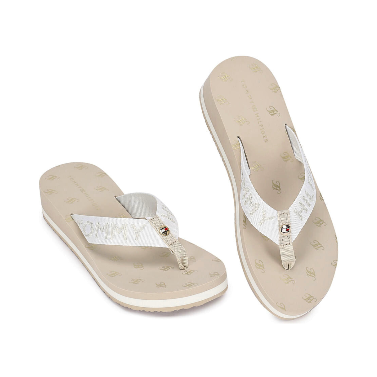 Sandalias Tommy Hilfiger Mini H Beach Para Mujer