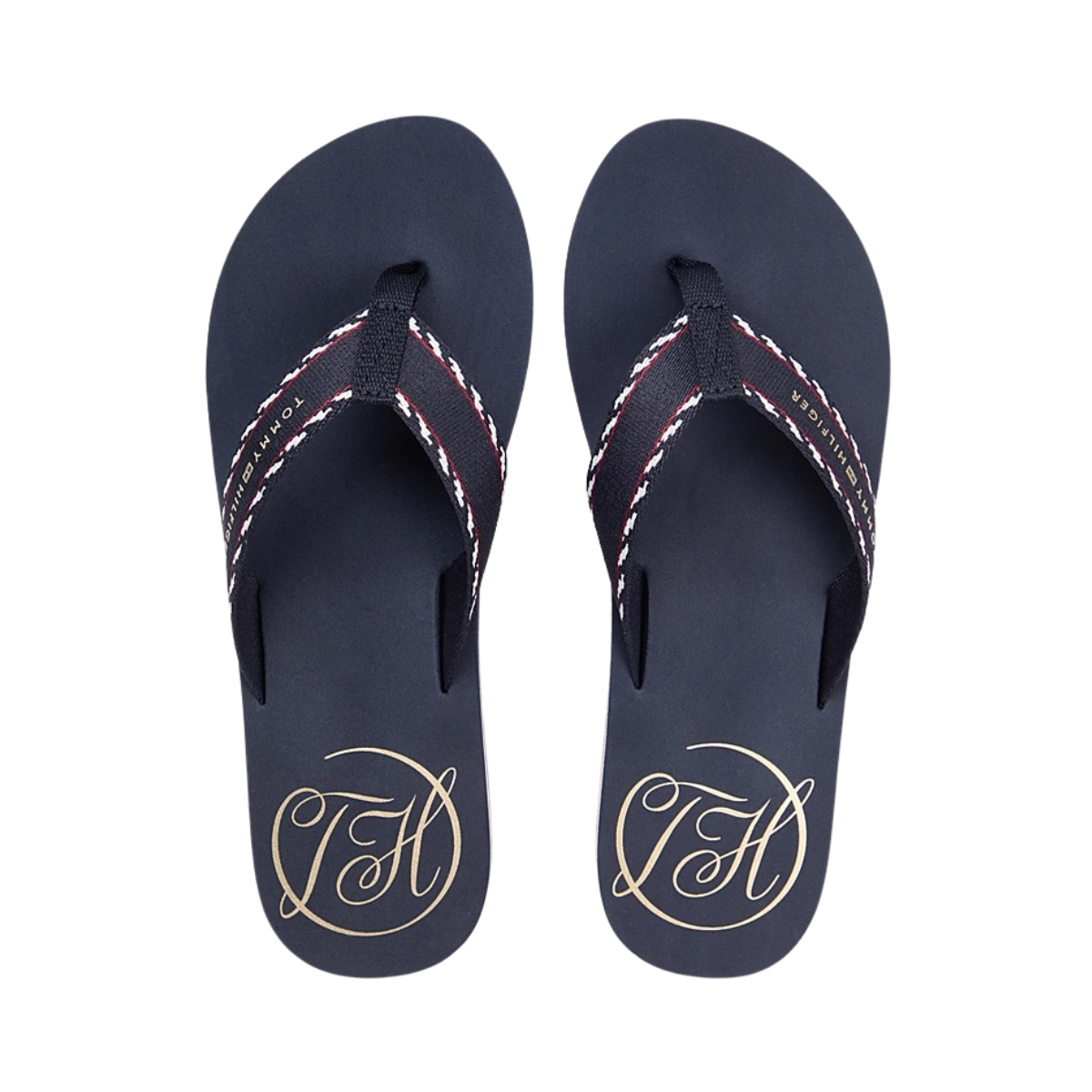 Sandalias Tommy Hilfiger Webbing Beach Para Mujer