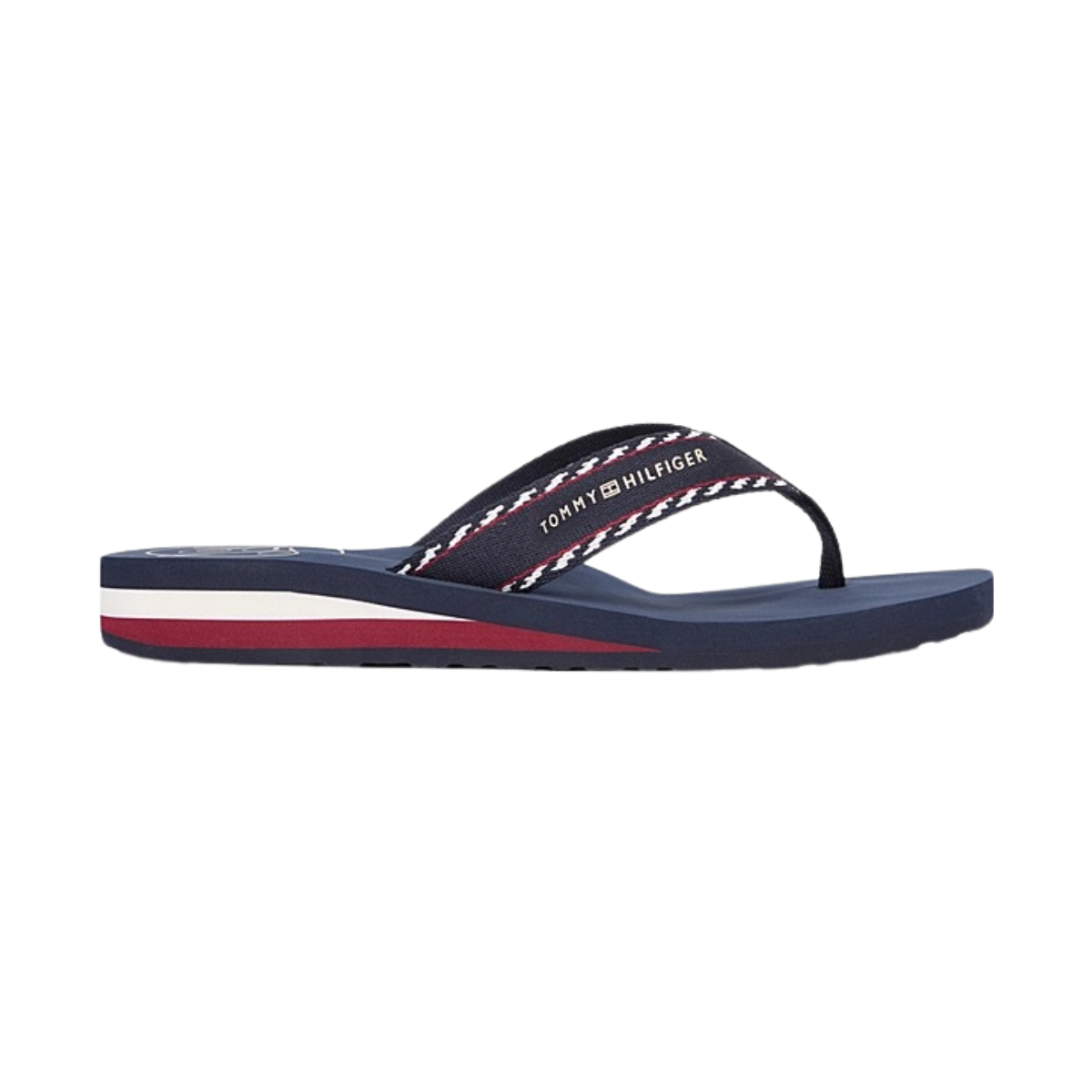 Sandalias Tommy Hilfiger Webbing Beach Para Mujer